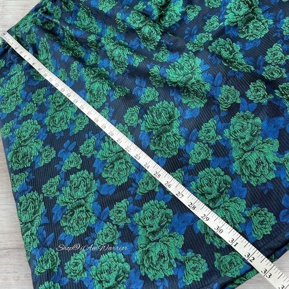 Anthropologie NWT metallic floral a-line midi skirt *shop@iamwarrior - Picture 8 of 12